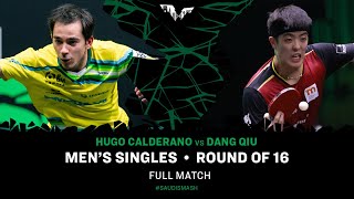 FULL MATCH  Hugo Calderano vs Dang Qiu  MS R16  SaudiSmash 2024 [upl. by Ecnatsnok637]