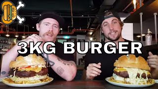 BIGGEST Burger in Canberra  3kg Burger Challenge [upl. by Ahsila431]