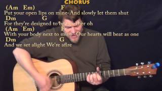 Afire Love Ed Sheeran Strum Guitar Cover Lesson with ChordsLyrics  Capo 5th [upl. by Roice920]