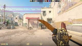 CS2 ★ StatTrak™ Falchion Knife  Tiger Tooth Showcase [upl. by Maclean]