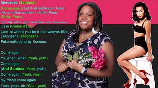 Doo Wop That Thing Glee Lyrics [upl. by Norabal]