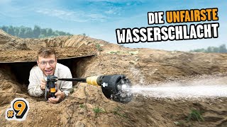 Wir bauen GEHEIME FALLEN für die verrückteste WASSERSCHLACHT [upl. by Cirdor670]