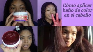 Baño de color para cabello con mechas  Lilyymakeuup [upl. by Dviad]