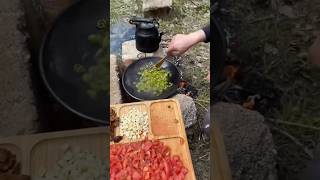 Making Traditional Turkish Menemen in the Wild  Outdoor Cooking Adventure TurkishFood [upl. by Matthia]