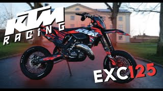 KTM EXC 125 TUNING STORY I Supermoto Dream Bike [upl. by Elamor]