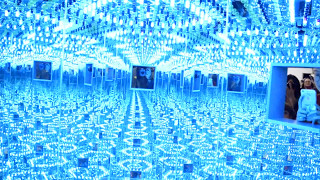 Yayoi Kusamas quotInfinity Mirrored Room—Love Foreverquot [upl. by Yltnerb]