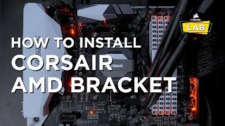 How To Install a CORSAIR Hydro Series Cooler on AMD socket AM4 H60 amp H110i [upl. by Lorry]