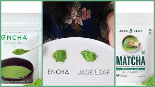 Testing Amazons Popular Ceremonial Matcha Powders  ENCHA VS JADE LEAF [upl. by Benjy]