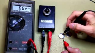 How to Measure a CR2032 Coin cell battery 006 [upl. by Kaylil280]