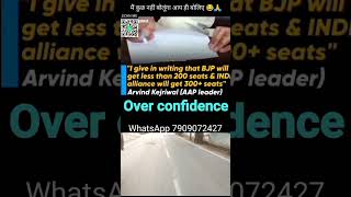 Over confidence bjp india rahulgandhi politics narendramodi modi amitshah indianpolitics [upl. by Anitnatsnok901]