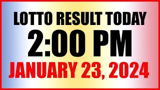 Lotto Result Today 2pm January 23 2024 Swertres Ez2 Pcso [upl. by Annelg714]