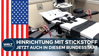 USA Nach quotüber 20minütigem Todeskampfquot bei StickstoffTodesstrafe Dieser Bundesstaat zieht nach [upl. by Auroora]