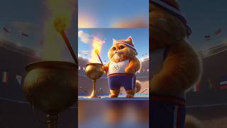 Cat Olympic 2024 shorts [upl. by Aihset]