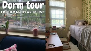 Freshman Year College Dorm Tour  Green Quad C  USC [upl. by Yrojram]