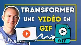 Comment Convertir une Vidéo en GIF  Gratuit amp Rapide  TUTO [upl. by Ramyar]