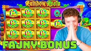 Gra na ulubionym automacie w kasynie online  FAJNY bonus w Rainbow Reels [upl. by Etnoid]