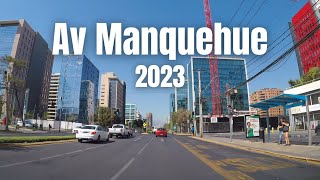 Avenida Manquehue 2023  Santiago [upl. by Attiuqihc]