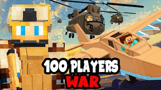 100 Players Simulate WAR in Minecraft [upl. by Oivaf]