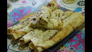 كريب حلوين ببيضة واحدة فقط les crêpes [upl. by Yentroc]