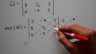 Determinant of a 3 x 3 Matrix [upl. by Ssur]