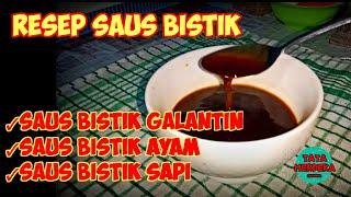 RESEP SAUS BISTIK PRAKTIS 1 PORSI [upl. by Abil]