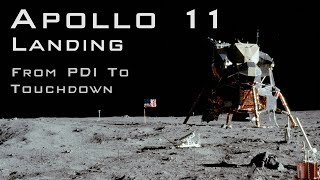 Apollo 11 landing from PDI to Touchdown [upl. by Faustina]