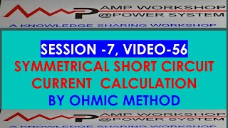 SYMMETRICAL 3 PHASE SHORT CIRCUIT CALCULATION BY OHMIC METHOD [upl. by Vargas835]