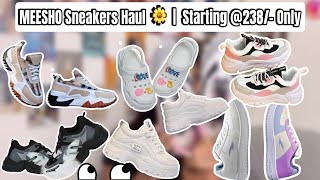 MEESHO Sneakers Haul Starting 288 Only  Footwear Haul  Sneakers  Crocs [upl. by Hewe]