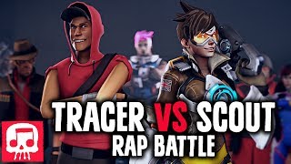 TRACER VS SCOUT Rap Battle by JT Music Animated Version [upl. by Eednak]