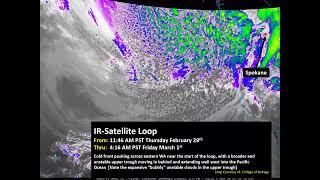 Satellite Loop February 29th through March 1st 2024 [upl. by Claudian784]