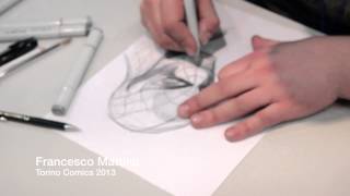 Sketchbook Torino Comics 2013  Francesco Mattina [upl. by Ened437]