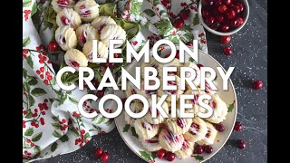 Lemon Cranberry Cookies [upl. by Euqram]