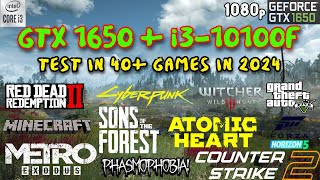 GTX 1650  i3 10100F Test in 40 Games in 2024 1080p [upl. by Iormina]