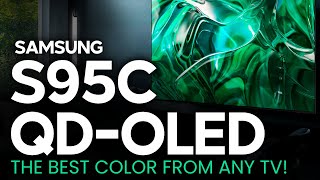 Samsung S95C QD OLED Review  The Most Colorful TV Available [upl. by Yddeg]