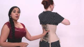 Corset  How to put on someone else [upl. by Janeva]