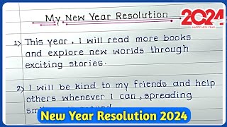 My New Year resolution 2024  New Year Resolution for students 2024 resolutions newyear2024 [upl. by Demetre]