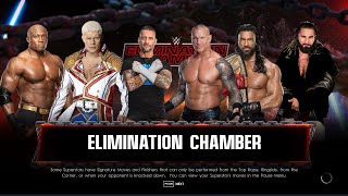 Orton Vs Punk Vs Cody Vs Roman Vs Seth Vs Lashley  Elimination Chamber Match [upl. by Adnilemreh]