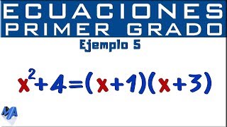 Solución de ecuaciones lineales  Ejemplo 5 [upl. by Akila]