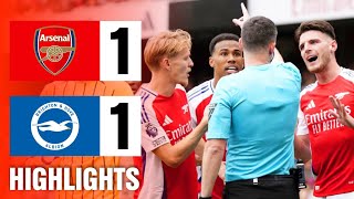 Arsenal vs Brighton 11 All Goals amp Extended Highlights  Premier League Highlights 2024 [upl. by Gardal]