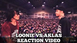 FlipTop  Loonie vs Aklas PRODUCER REACTION [upl. by Nosyla]