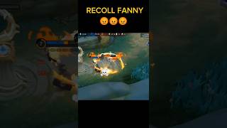 Fanny Recoll😡 Granger angry 😡shortvideos mobilelegends treanding viralmlbbgaming [upl. by Heiney]