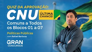 Concurso Nacional Unificado  Quiz da Aprovação Políticas Públicas Blocos 01 a 07 [upl. by Googins912]