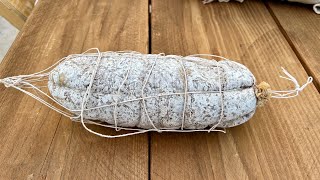 Homemade FINOCCHIONA salami  How to make Fennel Salami at home [upl. by Elehcim]