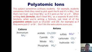 Chapter 2  Atoms Molecules and Ions Part 8 of 8 [upl. by Niledam]