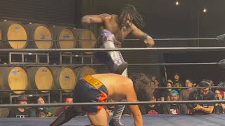 Ishmael Vaughn vs Rocky Hernandez Indy Wrestling Oasis ProWest Coast Pro Berkeley Ca 062924 [upl. by Luaped]