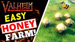 Valheim Honey Farm Tutorial  How To Farm Honey [upl. by Hembree]