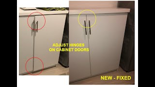 How To Adjust Cabinet Door Hinges [upl. by Dunc]