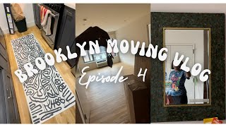 NYC MOVING VLOG 4  new kitchen runner cool storage and another mirror is up [upl. by Atnoved]