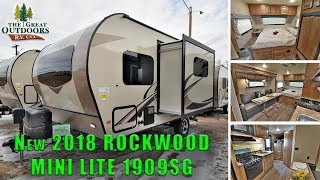 New 2018 ROCKWOOD Mini Lite 1909SG lightweight Travel Trailer RV Colorado Dealer [upl. by Epstein]