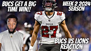 Reaction To Tampa Bay Buccaneers vs Detroit Lions Game Highlights  NFL 2024 Season Week 2 [upl. by Nnorahs81]